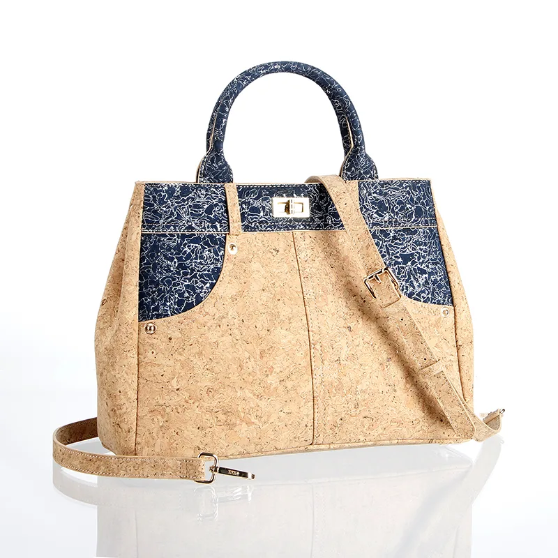 Sacola elegante de cortiça para mulheres