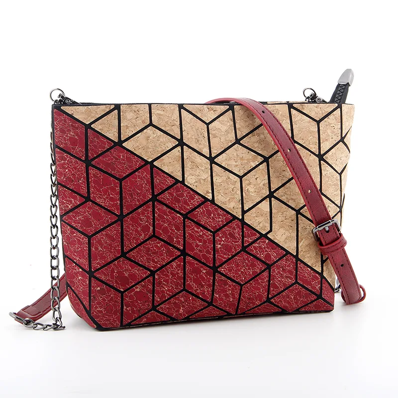 Bolsa de cortiça diária casual vintage